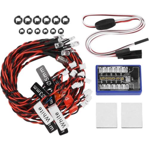 RC Parts RC Toy Accessory RC Model Remote Control Light Simulation Flash for TAMIYA/HSP CC01 1/10 1/8 RC Car