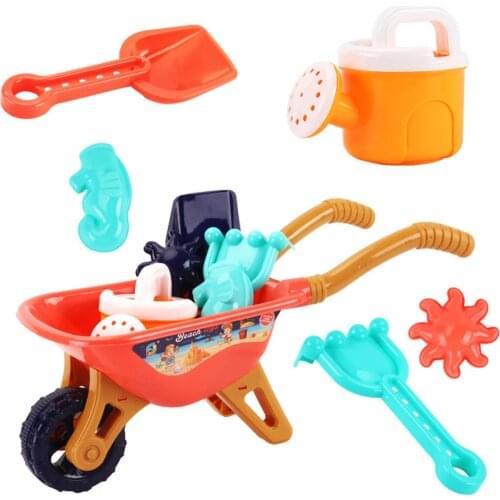 Children Beach Toys 6pcs Sand Toys Sand Play Sandpit Toy Summer Outdoor Toy For Boys Girls Gift Digging Sand Shovel Play Game
