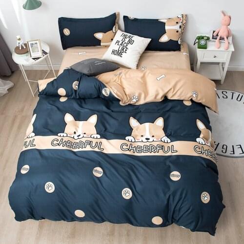 Kuup Polyester Bedding Cover Bed Sheet Set King Queen Size Euro Quilt and Duvet Cute Fashion Luxury Queen 240 Beding Sets 135