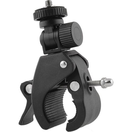 Bicycle Handlebar Mount 1/4 Screw Clamp Bracket Tripod For Camera DV For Gopro