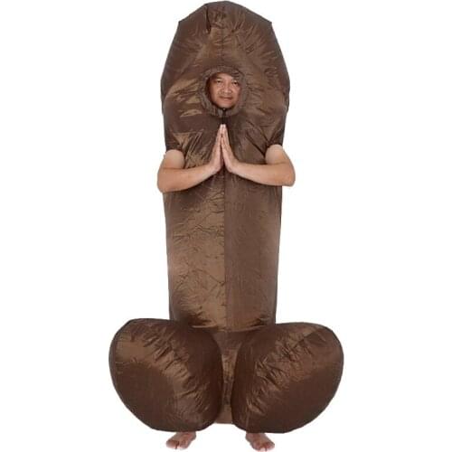 Inflatable Penis Holiday Costumes For Adult Sexy Costumes Dick Jumpsuit Funny Dress Disfraz Paty Anime Cosplay Suit