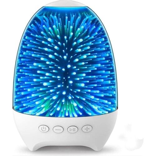 Night Light Quran Portable Powerful Bluetooth Speaker High Quality Sound 3D Glass Touch Control Dimmable 5-8 Hours Playtime