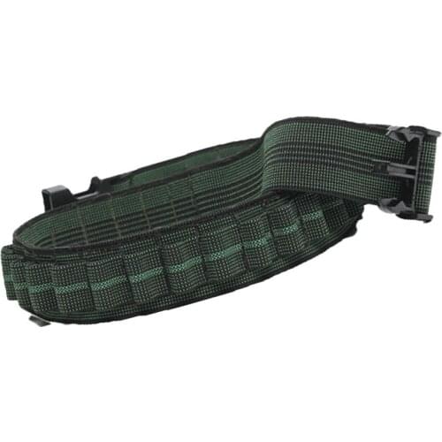Belt elastic 30 cells quick coupler leather cartridge hunting polygon