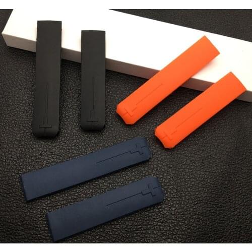 20mm soft nature Rubber silicone Watch Band watchband Fits For Tissot strap for T-Touch 2 II T047420A T013420 Z353 free tools