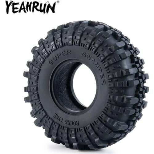 YEAHRUN 2.2" Rubber Tyre 2.2 Wheel Tires 137*49MM with Foam Inserts for 1/10 RC Rock Crawler Car Axial Wraith 90048 RR10