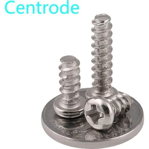 GuHua Cross Round Head Flat End Self Tapping Mini Screw PB Nickel Philips Pan Head Flat Tail Tapping Screws M1.4M2M2.3 500PCS