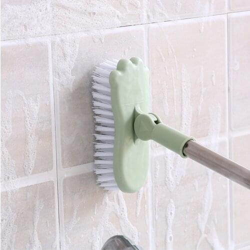 Long Handle Toilet Brush Stretchable Bathroom Kitchen Cleaning Brush Bathroom Tiles Brush Outdoor Floor Cleaning Brush