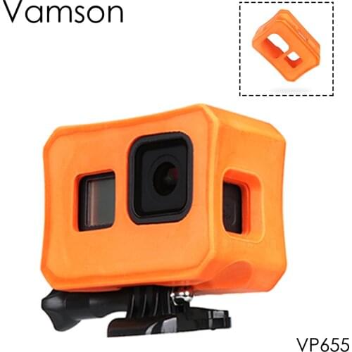 Vamson Protective Sleeve Floating Frame Orange for GoPro Hero 8 Float Accessories Float Buoyancy Cover Protective Frame VP655