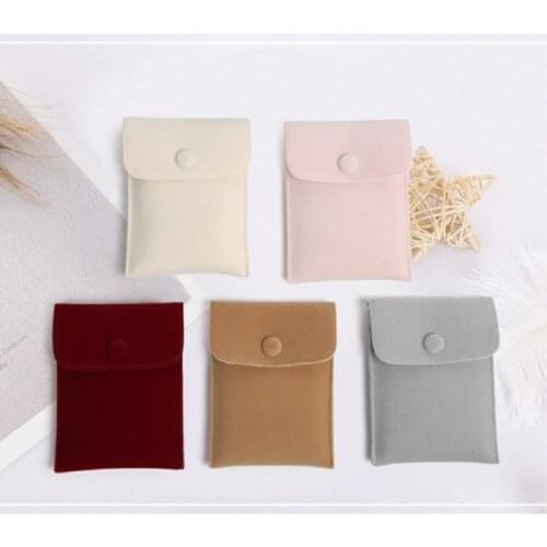 Jewelry Velvet Bag With Dark Buckle Wedding Jewelry Packing Envelope Pouch 7x7cm 7x10cm 10x10cm