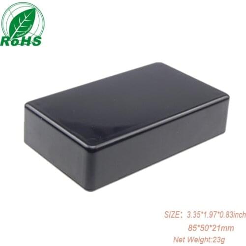 Weatherproof enclosure black small plastic enclosures china 85*50*21mm 3.35*1.97*0.83inch 10pcs/lot