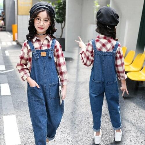 WEIXU Denim Overalls For Girls