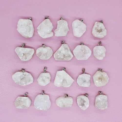 Z Fashion Zircon White Crystal Bud Necklace Pendant, Earrings, 30pc Free Shipping