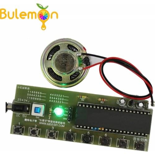 Diy Parts Fun Keyboard Kit Assembly Music Box STC89C52 Microcontroller Entry DIY Production