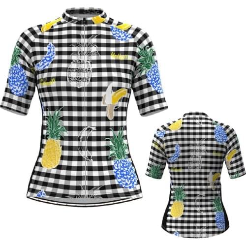 Womens Short Sleeve Cycling Jersey Black New Clothes Bicycle Cycling Top Bike Top Road Wear