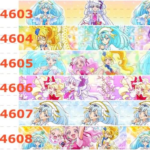 10yards -different sizes -Cartoon Grosgrain ribbon - Cartoon character pattern printed ribbon