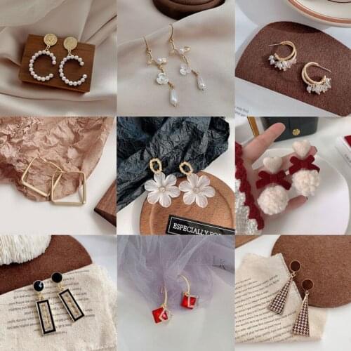 2021 new earrings s925 silver earrings for women simple joker earrings high sense of personality long