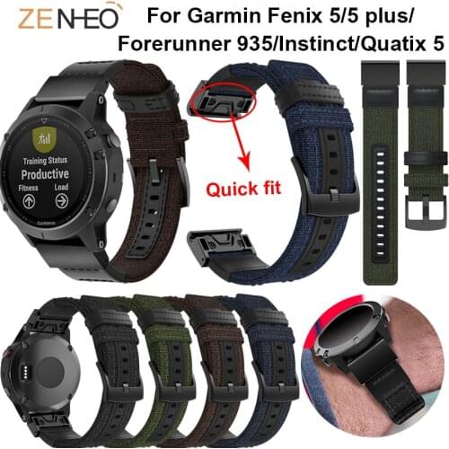 22mm Quick Release Watchband Strap for Garmin Fenix 5/5 Plus/Forerunner 935/Instinct/Quatix 5 Watches Straps Wristband Bracelet