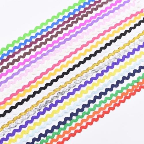 25meter 5mm Lace Trim Ribbon Gold Silver Centipede Braided Lace DIY Craft Clothes Sewing Accessories Curve Lace Wedding Decorati