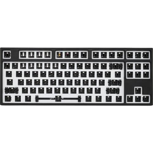 80% MKB87 TKL 87 key dual mode bluetooth Mechanical Keyboard kit led type c hot swappable switch lighting effects RGB switch
