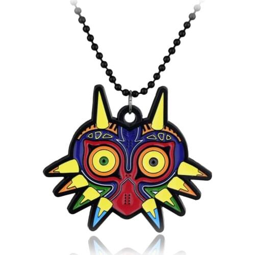 Anime The Legend of Necklace Majoras Mask Pendant Game Jewelry Accessories Gift Toy Alloy Figure Keychain Holder