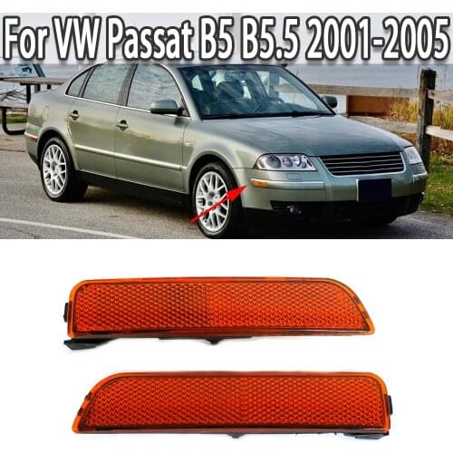 K-Car Front Corner Bumper Side Marker Turn Signal Light 4 Color Lens For Volkswagen VW Passat B5 B5.5 2001-2005