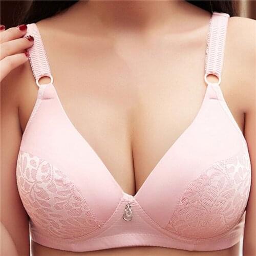 B Cup Bras Women Underwear Wire Free Soft Burgundy Femme Seamless For Big Breast Ladies Thin Cup Lingerie Brassiere 2021