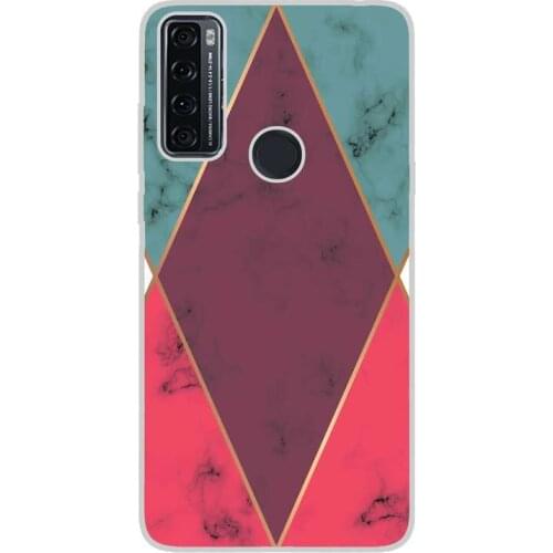 Compatible with TCL-20-SE-4G silicone gel tpu case cover case custom drawing design anti-shock abstract 008 case