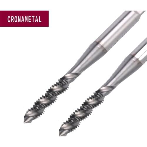 Cronametal HSSE Metric T502 special spiral flute thread tap for stainless steel TICN coating M3 M6 screw tap