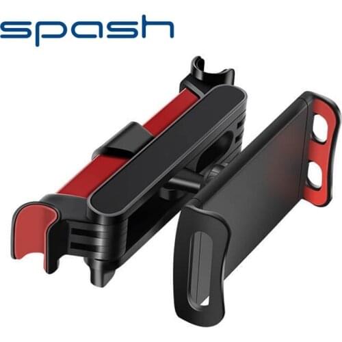 SPASH phone holder adjustable 360 degree rotating phone clip biggest size 11inch tablet support for car mobile phone stand back