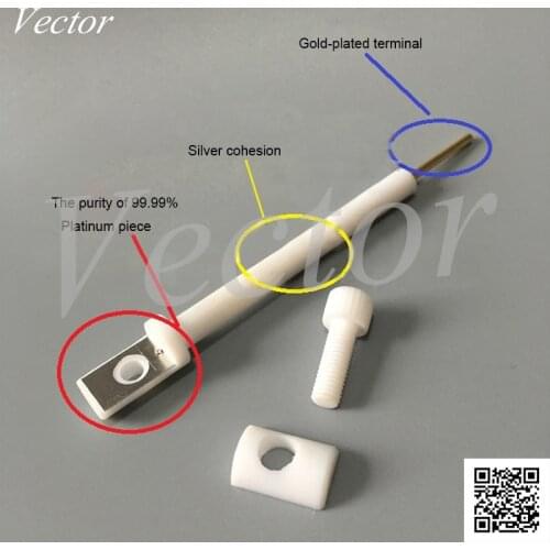 JJ110 PTFE Plated Multi-purpose Electrode Holder Platinum Plate Electrode Holder Working Electrode Holder Corrosion-resistant