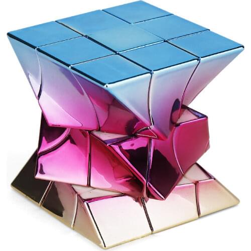 DNA Magic Neo Cube 3x3x3 Metalized Electroplating Twisted Cube Limited Edition Windmill Fisher Twisty Cube Educational Toys Cubo