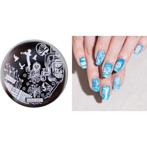 HEHE 2016 New Stamping Plate hehe62- Music Sound Hayao Miyazaki Anime Nail Art Stamp Template Image Transfer Stamp