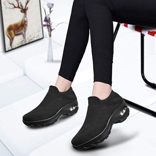 Women Sneakers Fashion Breathable Mesh Casual Shoes Platform Sneakers Platform Woman Vulcanize Shoes Walking Zapatillas Mujer