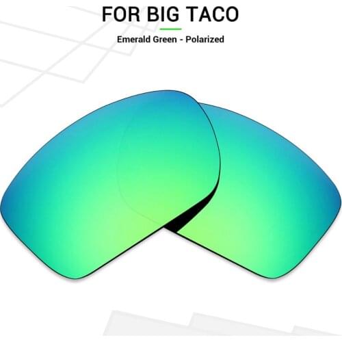 Mryok POLARIZED Replacement Lenses for Oakley Big Taco Sunglasses Emerald Green