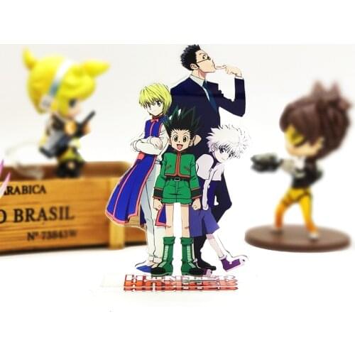 HUNTER × HUNTER Gon Killua Kurapika Leorio acrylic stand figure model double-side plate holder cake topper anime cool
