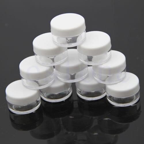 Wholesale 20pcs/lot Eyeshadow Makeup Face Cream Container Portable Cosmetic Empty Jar Pot New
