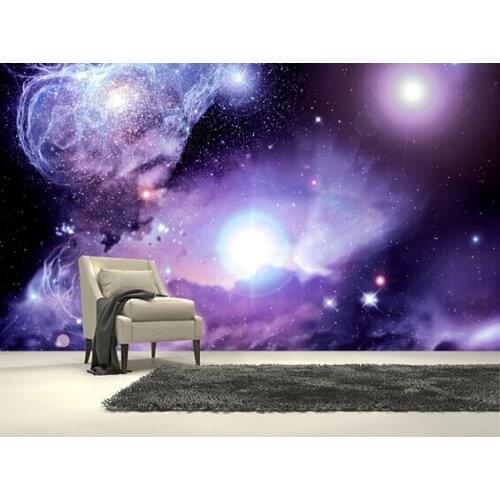 Custom fantasy wallpaper.Fantasy Space Nebula,3D wallpaper for living room bedroom kitchen background wall waterproof wallpaper