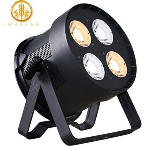 IMRELAX New 4x50W LED Audience Par Light High Quality White and Warm White Double Color Par Can Light
