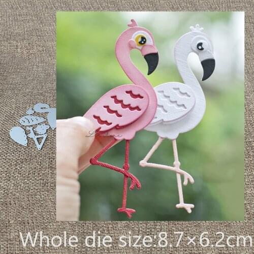 New Design Craft Metal Cutting Die die cuts cute flamingo decoration scrapbook Album Paper Card Craft Embossing die cuts