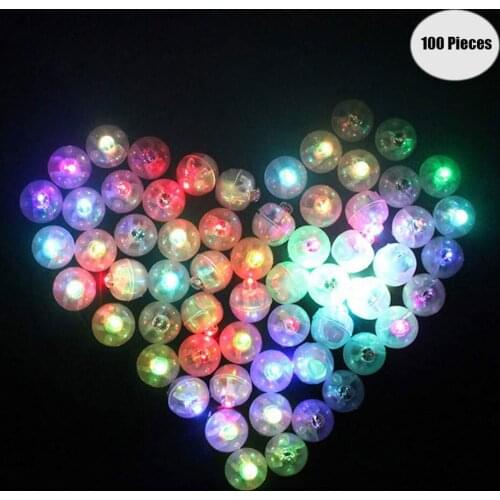 100pcs/lot Switch Balloon Led Flash Luminous Lamps Tumbler Light Bar Lantern Christmas Wedding Party Decorations Birthday Decor