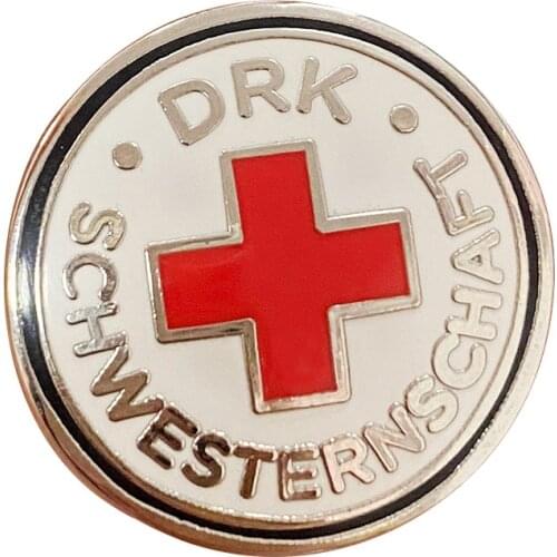 1940s Germany WWII Era DRK Red Cross Sisterhood Combat Member Pin Badge