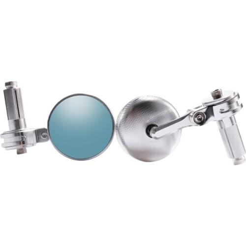 2PCS Universal Round Motorcycle Mini CNC Bar End Side Rearview Mirrors For Harley Honda Yamaha Suzuki Kawasaki