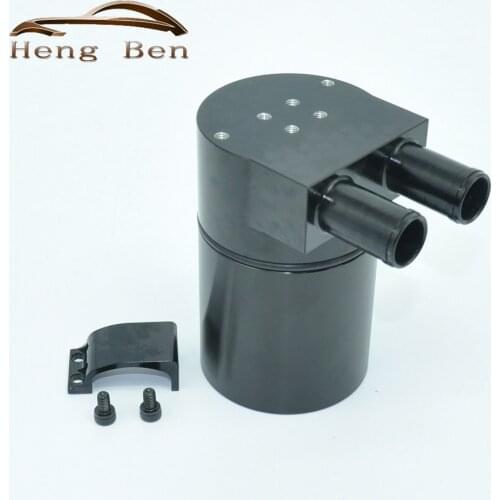 2017 High Performance Aluminum Alloy Reservior Oil Catch Can Tank Black