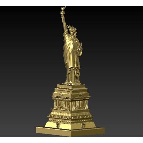 3D model for cnc 3D carved figure sculpture machine in STL file format-Statue of Liberty