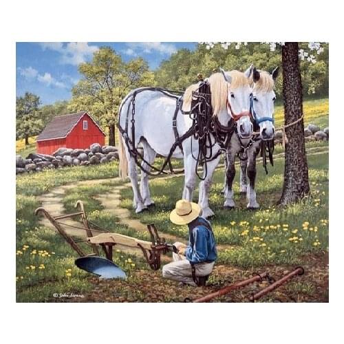 A11218 11CT/14CT/18CT/25CT/28CT night snowing patterns Counted Cross Stitch DIY Cross Stitch Kits Embroidery Needlework Sets