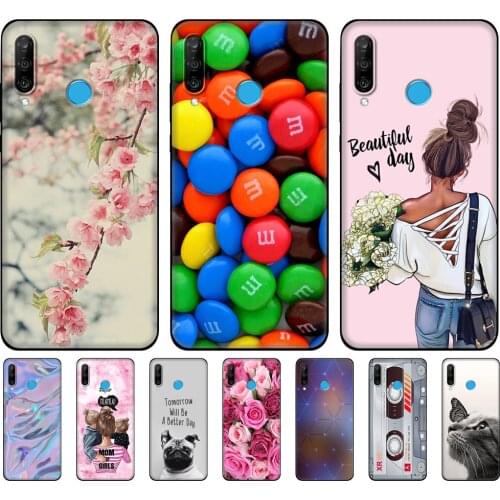 For honor 20 lite case silicon tpu soft phone cover for huawei honor 20 lite back bumper coque russian version black tpu case