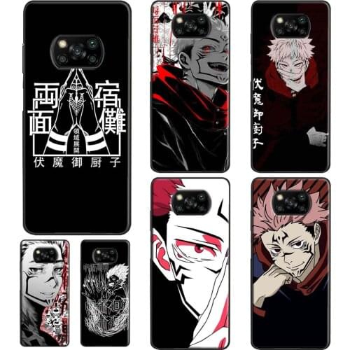 Jujutsu Kaisen Ryomen Sukuna Anime For POCO F3 F1 F2 M3 X3 Pro Phone Case For Xiaomi Mi 11 Lite Ultra 10T Pro Mi Note 10 Lite