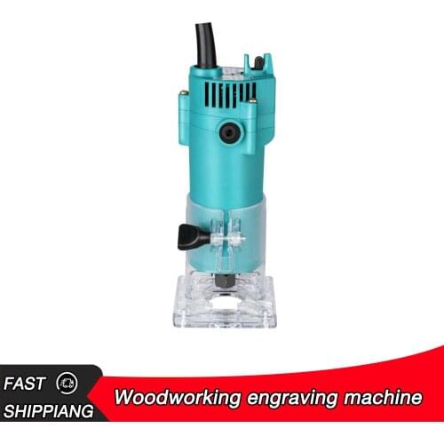 Electric Woodworking Trimming Machine Slotting Woodworking Engraving Machine Hole Machine Woodworking Slotting