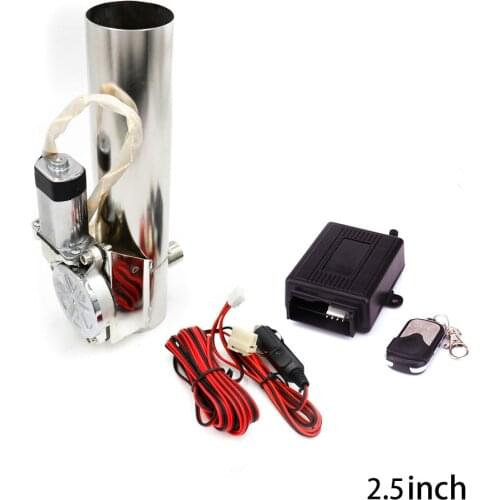 2.5" 63mm Exhaust Control Valve Exhaust Pipe Electric Pipe Exhaust Electrical Cutout with Remote Control Wholesale