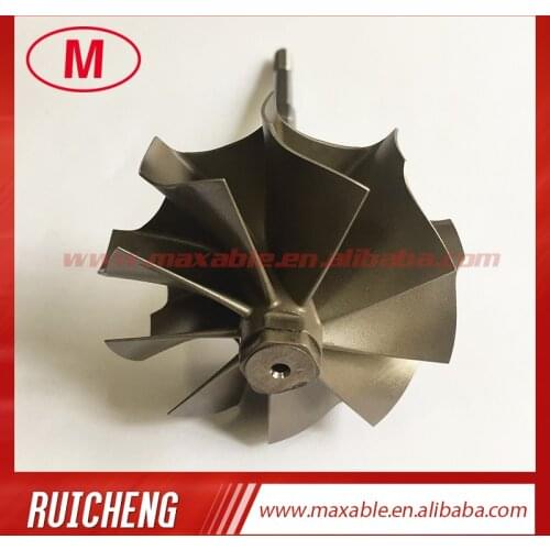 GT35R/GT3582R/GT3582/GTX3582 62.35X68.00mm 9 blades turbine wheel&shaft/turbo wheel for turbocharger ceramic ball bearing